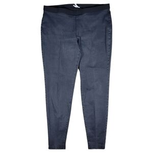 Eileen Fisher Pull On Denim Pants Womens Size Large Gray Organic Stretch Jegging